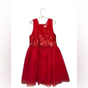 Cat & Jack Girls Red Holiday Dress